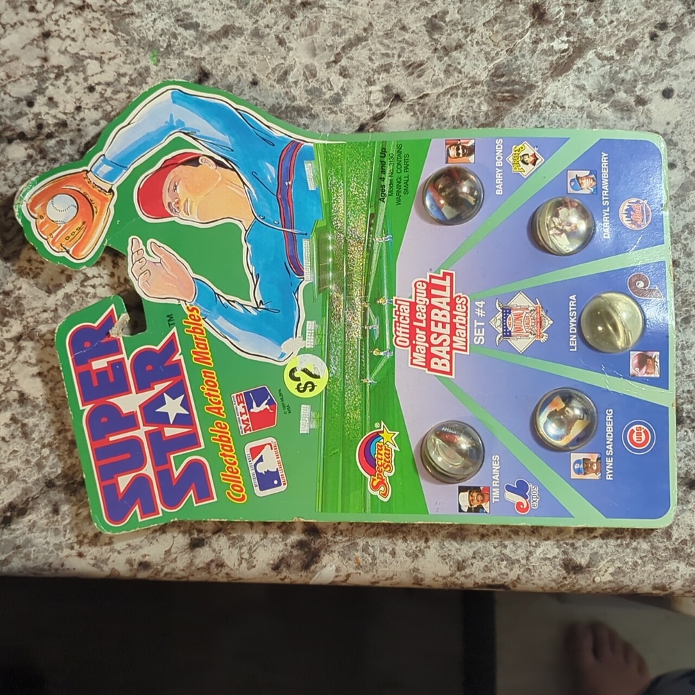 Super Star Collectable Action Marbles Official Major League Baseball Set #4 Bond